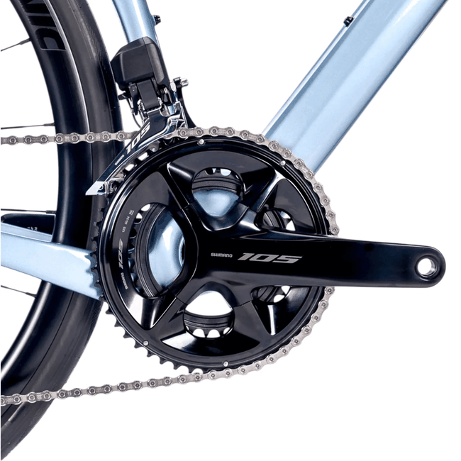 Bicicleta Swift Univox Comp Aro 700 Di2 105 24v Cinza e Azul