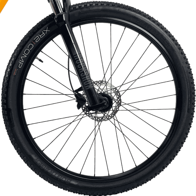 Bicicleta Trek Marlin 7 Aro 27,5 Deore 10v Amarelo e Vermelho - Seminova