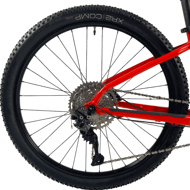 Bicicleta Trek Marlin 7 Aro 27,5 Deore 10v Amarelo e Vermelho - Seminova
