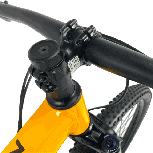 Bicicleta Trek Marlin 7 Aro 27,5 Deore 10v Amarelo e Vermelho - Seminova