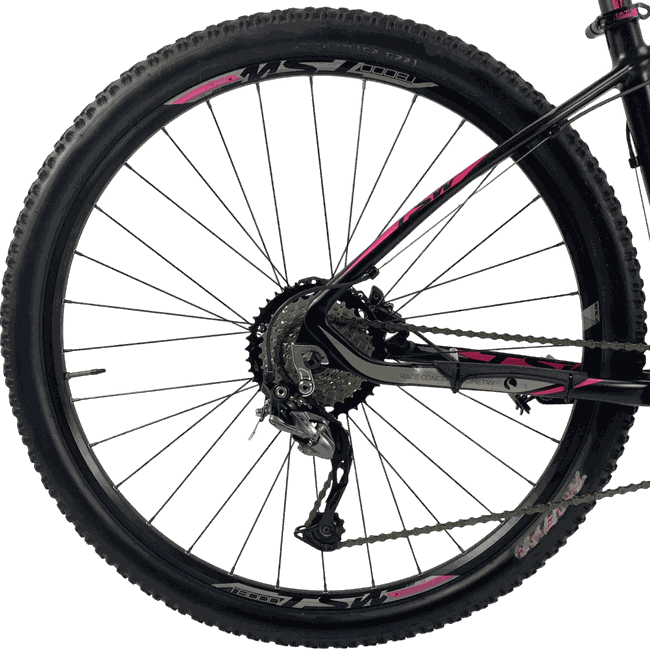 Bicicleta TSW Jump Aro 29 Alivio 27v Preto e Rosa - Seminova
