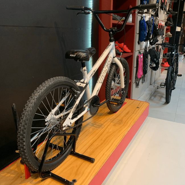 Bicicleta Ultra Cross Aro 20 Branco e Preto