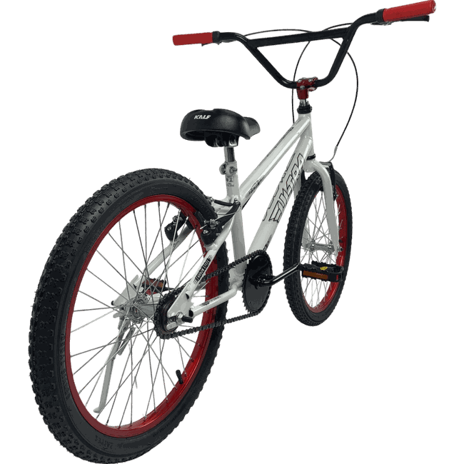 Bicicleta Ultra Cross Aro 20 Branco e Vermelhoㅤㅤㅤㅤ