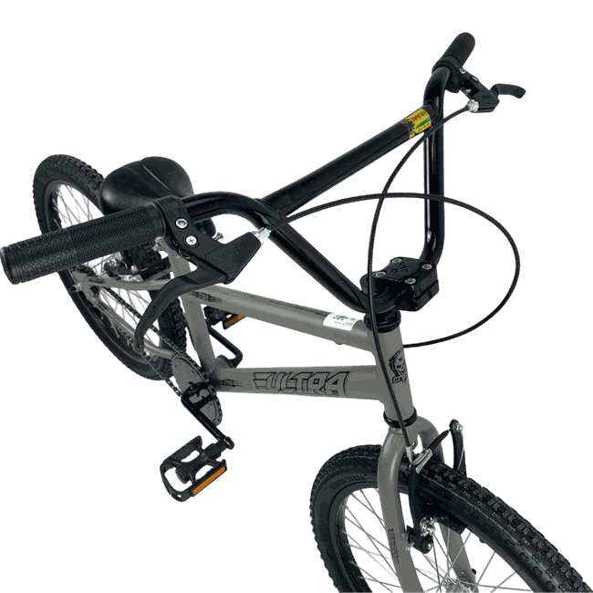 Bicicleta Ultra Cross Aro 20 Cinza e Pretoㅤㅤㅤㅤㅤㅤㅤㅤㅤㅤㅤㅤㅤ