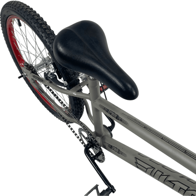Bicicleta Ultra Cross Aro 20 Cinza e Vermelhoㅤㅤㅤㅤㅤㅤㅤㅤㅤㅤ