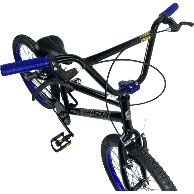 Bicicleta Ultra Cross Aro 20 Preto e Azulㅤㅤㅤㅤㅤㅤㅤㅤㅤ
