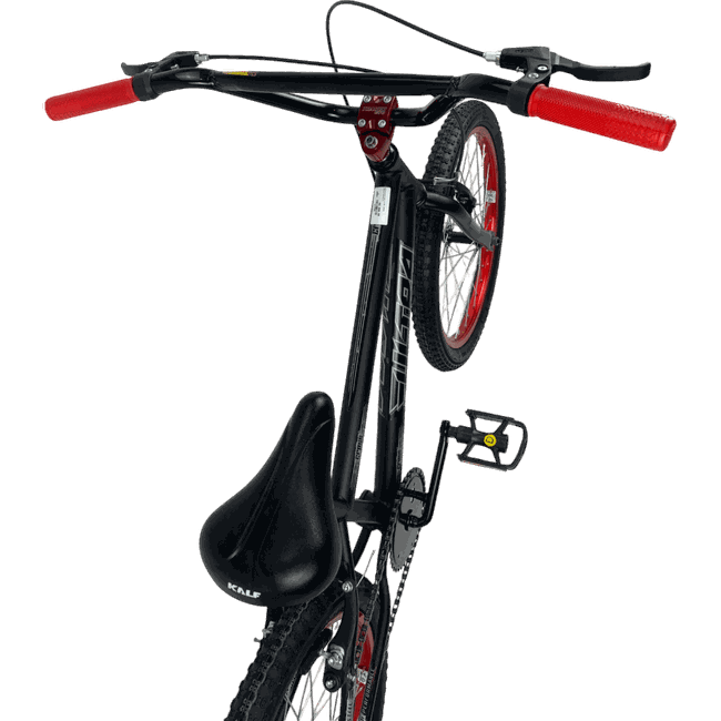 Bicicleta Ultra Cross Aro 20 Preto e Vermelhoㅤㅤㅤㅤㅤ