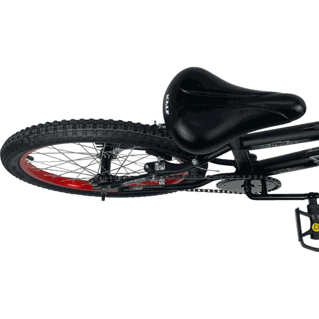 Bicicleta Ultra Cross Aro 20 Preto e Vermelhoㅤㅤㅤㅤㅤ