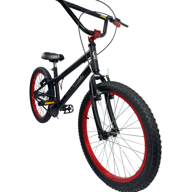 Bicicleta Ultra Cross Aro 20 Preto e Vermelhoㅤㅤㅤㅤㅤ