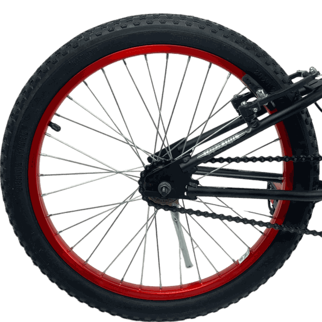 Bicicleta Ultra Cross Aro 20 Preto e Vermelhoㅤㅤㅤㅤㅤ
