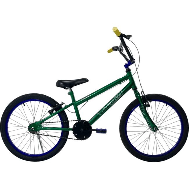 Bicicleta Ultra Cross Aro 20 Verde e Azulㅤㅤㅤㅤㅤㅤㅤㅤㅤㅤㅤㅤㅤㅤ