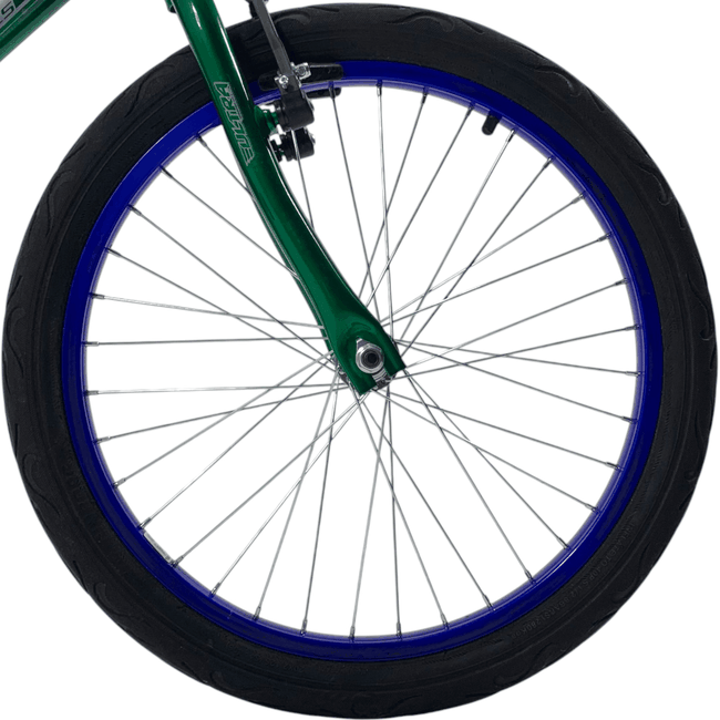 Bicicleta Ultra Cross Aro 20 Verde e Azulㅤㅤㅤㅤㅤㅤㅤㅤㅤㅤㅤㅤㅤㅤ