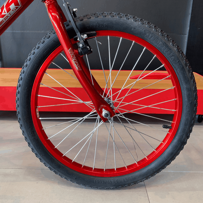 Bicicleta Ultra Cross Aro 20 Vermelha e Pretaㅤㅤㅤㅤㅤㅤㅤㅤㅤㅤ