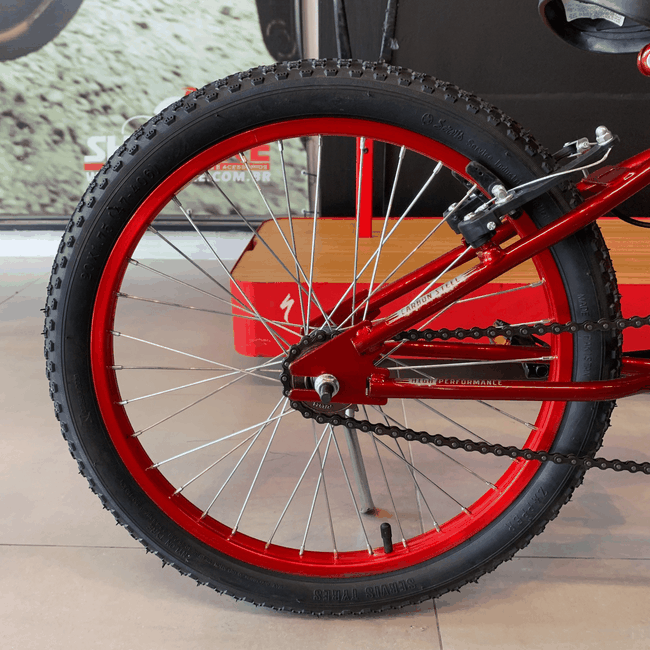 Bicicleta Ultra Cross Aro 20 Vermelha e Pretaㅤㅤㅤㅤㅤㅤㅤㅤㅤㅤ