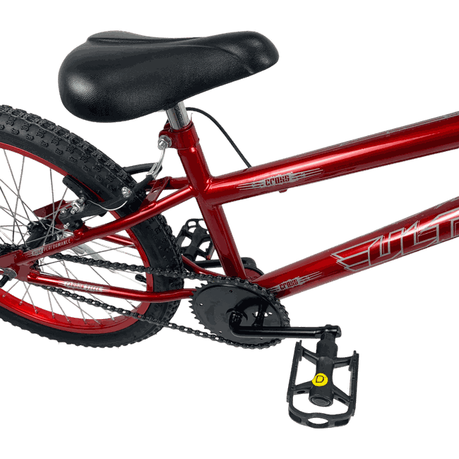 Bicicleta Ultra Cross Aro 20 Vermelho e Cinza e Pretoㅤㅤ