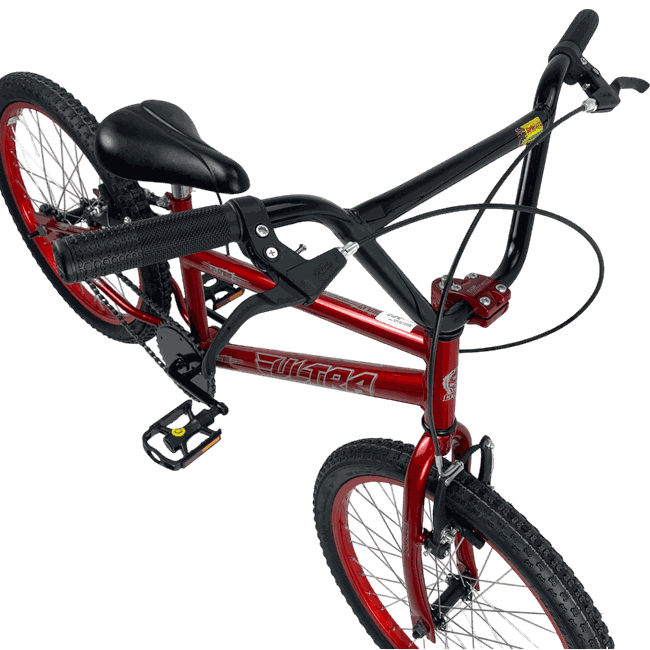 Bicicleta Ultra Cross Aro 20 Vermelho e Cinza e Pretoㅤㅤ