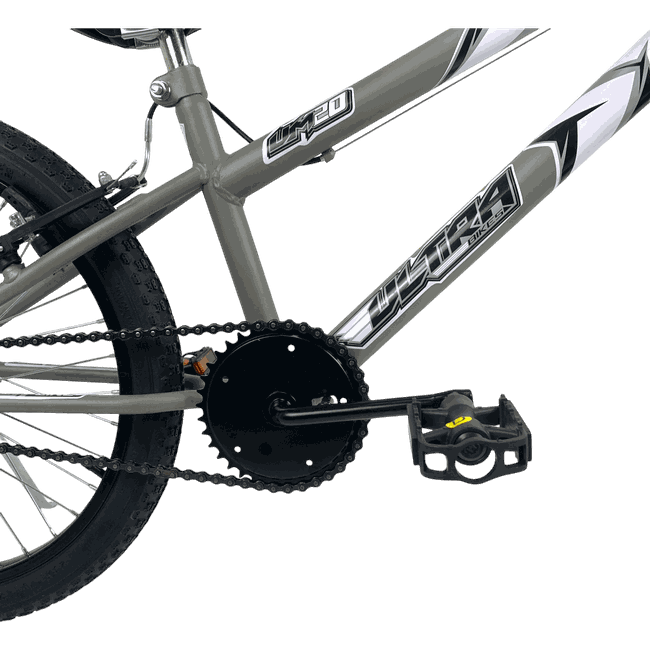 Bicicleta Ultra UM20 Aro 20 Branco e Cinza e Pretoㅤㅤㅤㅤㅤ