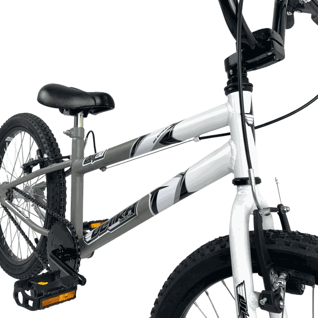 Bicicleta Ultra UM20 Aro 20 Branco e Cinza e Pretoㅤㅤㅤㅤㅤ