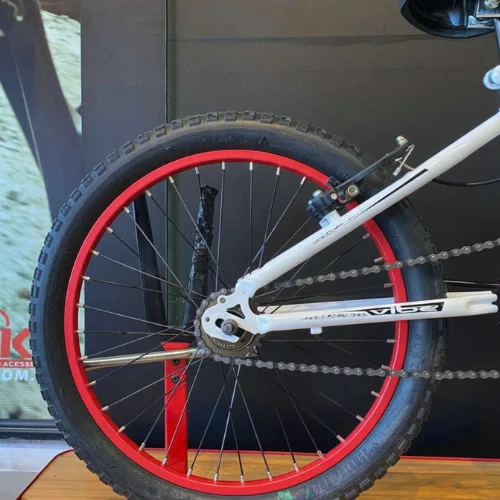 Bicicleta Vibe Aro 20 Cross Branca, Preta e Vermelho