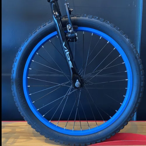 Bicicleta Vibe Aro 20 Cross Preta, Branca e Azul