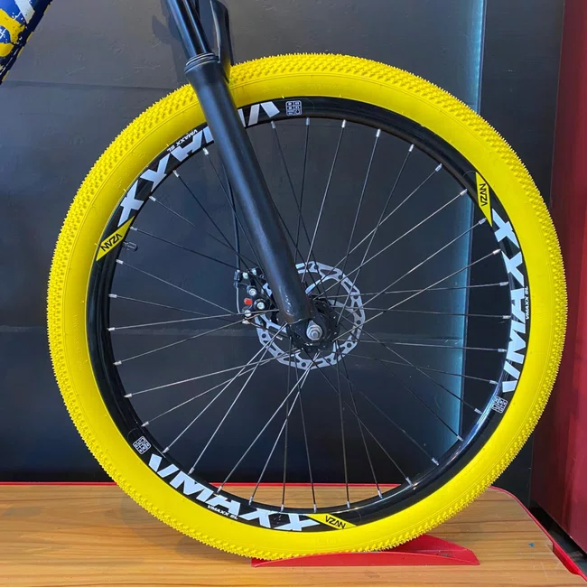 Bicicleta Vikingx Aro 26 Tuff-25 Shimano Azul e Amarelo