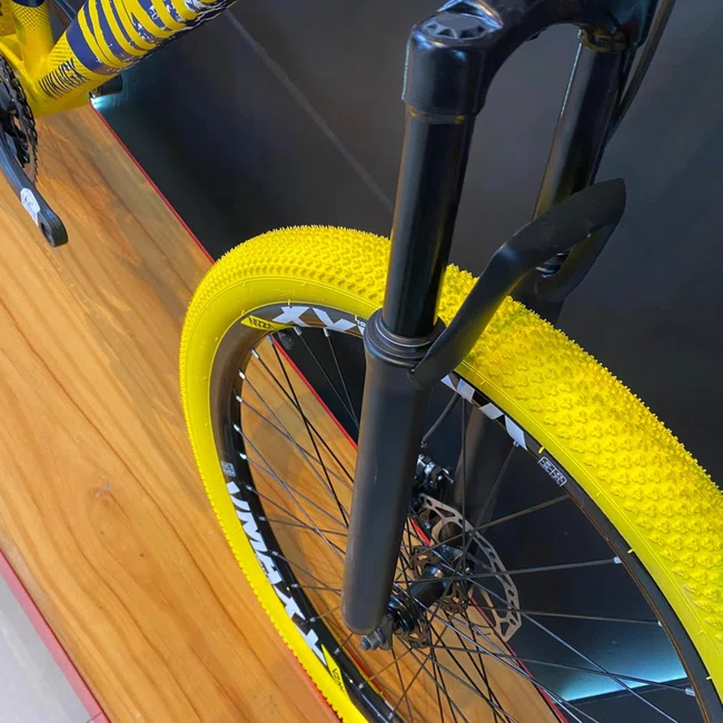Bicicleta Vikingx Aro 26 Tuff-25 Shimano Azul e Amarelo