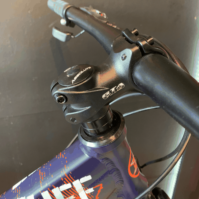 Bicicleta Vikingx Tuff 25 Aro 26 Shimano 21v Azul e Branca e Laranja