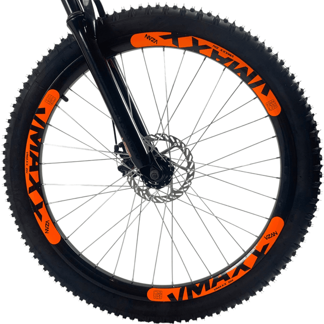 Bicicleta VikingX Tuff 25 Aro 26 Tourney 21v Azul Pétroleo e Laranja