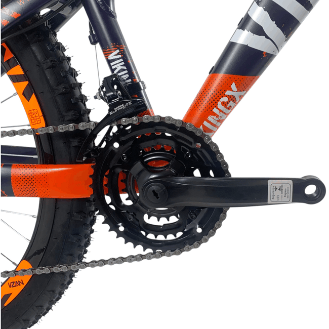 Bicicleta VikingX Tuff 25 Aro 26 Tourney 21v Azul Pétroleo e Laranja