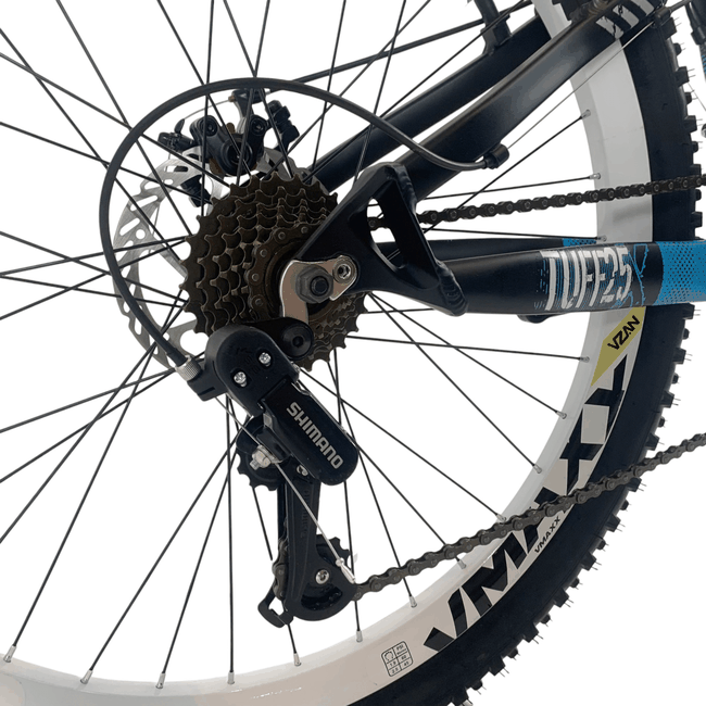 Bicicleta VikingX Tuff 25 Aro 26 Tourney 21v Preto e Azul e Branco