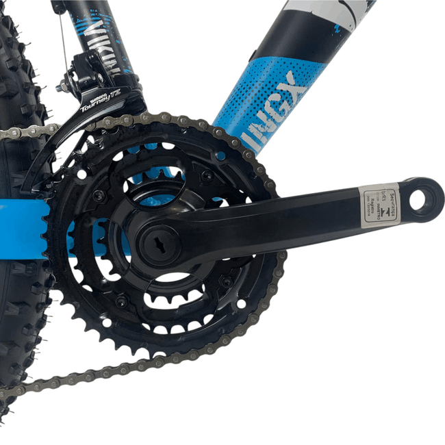 Bicicleta VikingX Tuff 25 Aro 26 Tourney 21v Preto e Azul e Branco