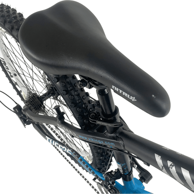 Bicicleta VikingX Tuff 25 Aro 26 Tourney 21v Preto e Azul e Branco