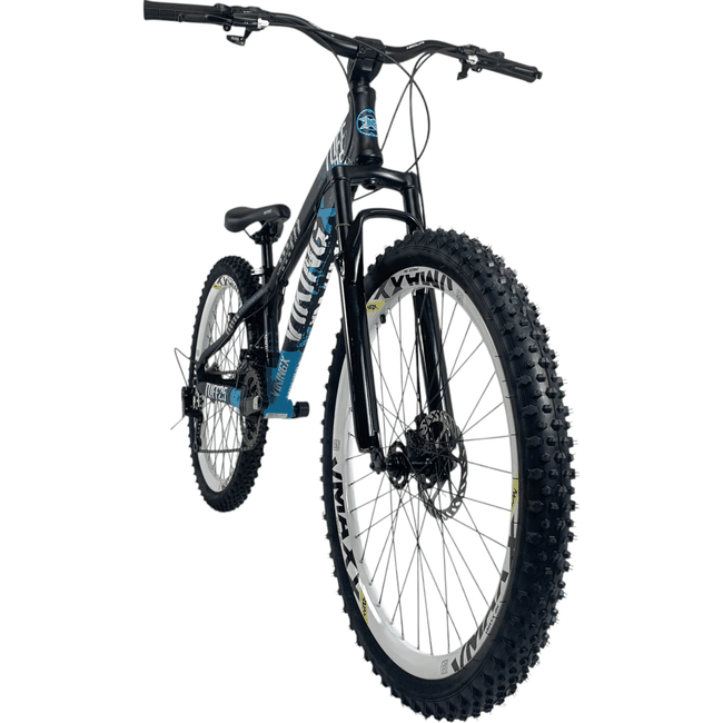Bicicleta VikingX Tuff 25 Aro 26 Tourney 21v Preto e Azul e Branco