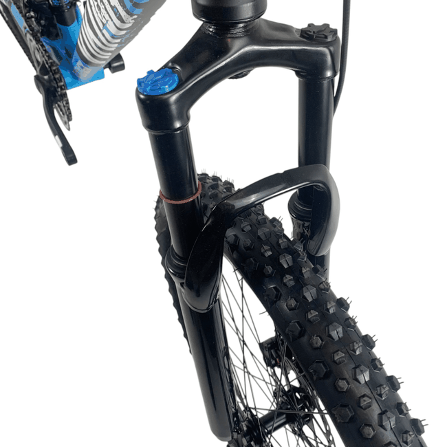 Bicicleta VikingX Tuff 25 Aro 26 Tourney 21v Preto e Azul e Branco e Azul