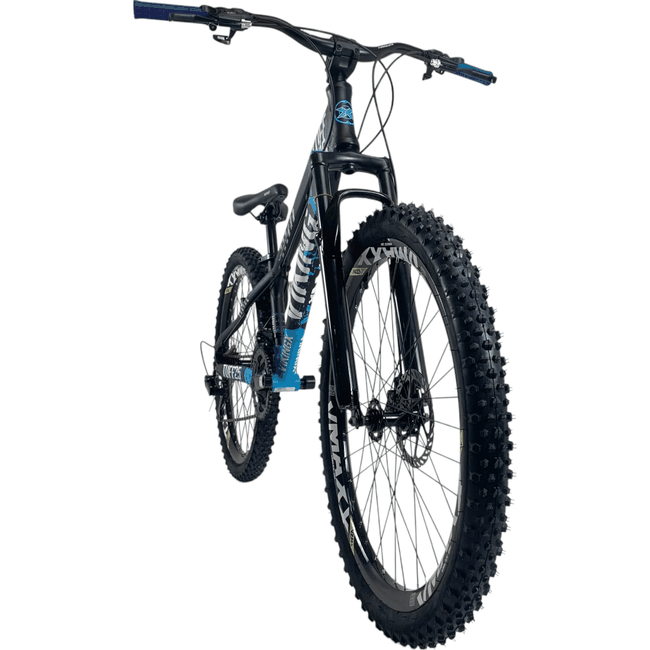 Bicicleta VikingX Tuff 25 Aro 26 Tourney 21v Preto e Azul e Branco e Azul