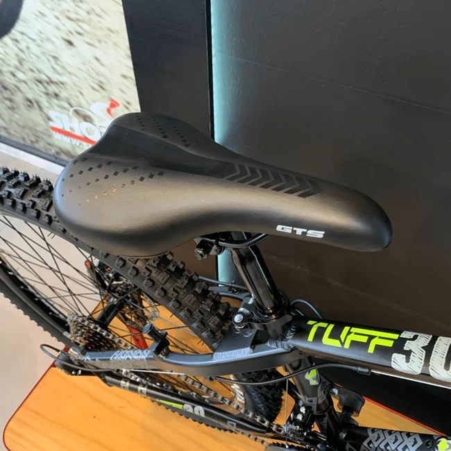 Bicicleta Vikingx Tuff-30 Aro 26 Shimano 21v Preta e Verde e Cinza