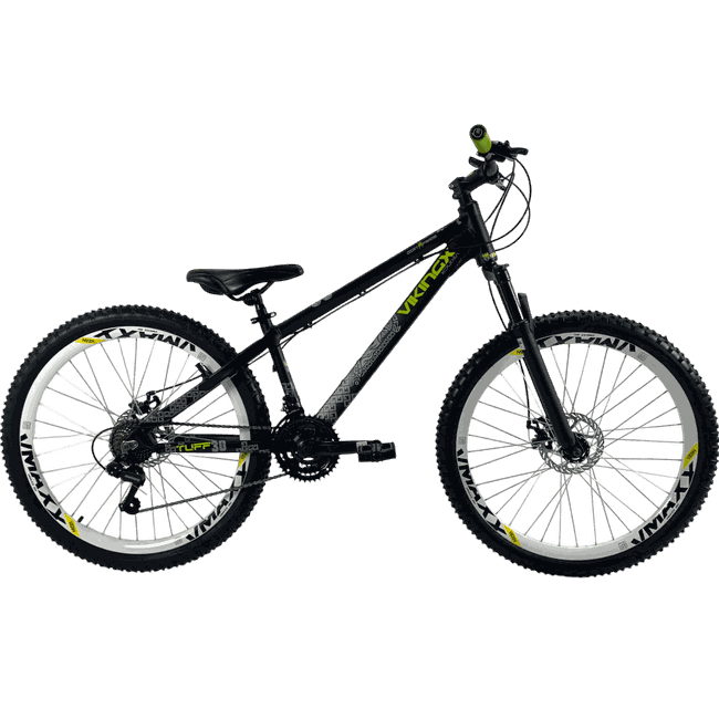 Bicicleta VikingX Tuff 30 Aro 26 Shimano 21v Preto e Verde e Cinza