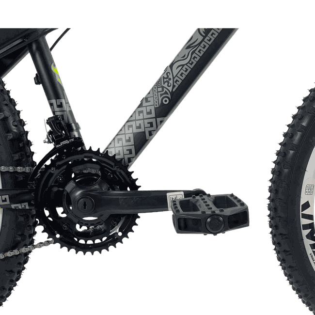 Bicicleta VikingX Tuff 30 Aro 26 Shimano 21v Preto e Verde e Cinza