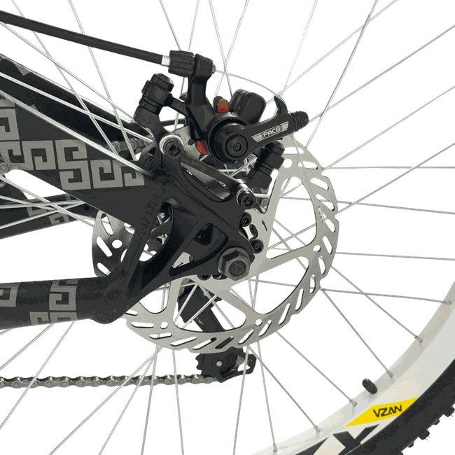 Bicicleta VikingX Tuff 30 Aro 26 Shimano 21v Preto e Verde e Cinza