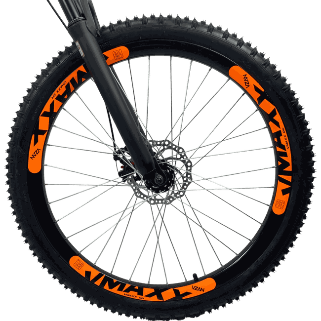 Bicicleta VikingX Tuff 30 Shimano 21v Aro 26 Grafite e Amarelo e Preto e Laranja