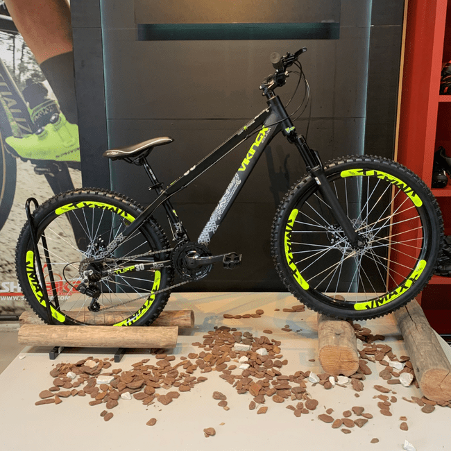 Bicicleta VikingX Tuff 30 Toourney 21v Preto e Verde