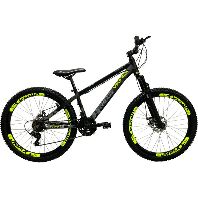 Bicicleta VikingX Tuff 30 Toourney 21v Preto e Verde