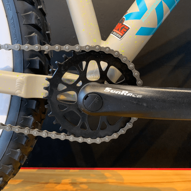 Bicicleta Vikingx Tuff X38 Aro 26 Bege e Verde e Azul