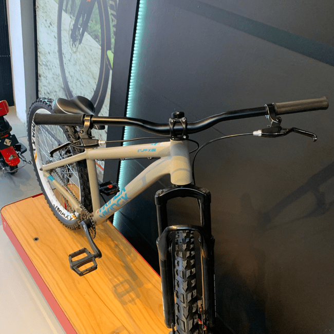 Bicicleta Vikingx Tuff X38 Aro 26 Bege e Verde e Azul