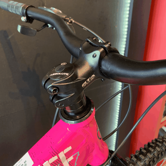 Bicicleta Vikingx Tuff25 21V Aro 26 Rosa e Amarelo e Branca e Azul