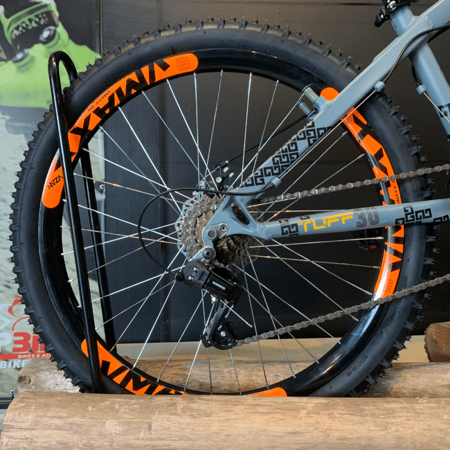 Bicicleta VikingX Tuff 30 Aro 26 Tourney 21v Cinza e Amarelo e Laranja