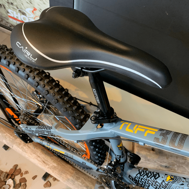 Bicicleta VikingX Tuff 30 Aro 26 Tourney 21v Cinza e Amarelo e Laranja