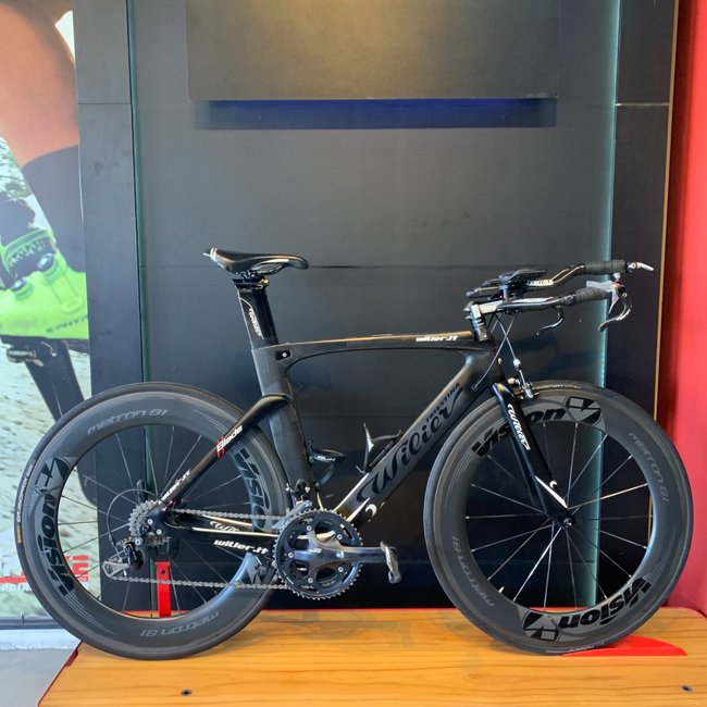 Bicicleta Wilier Triestina Blade Aro 700 105 20v Preto Fosco e Branca - Seminova