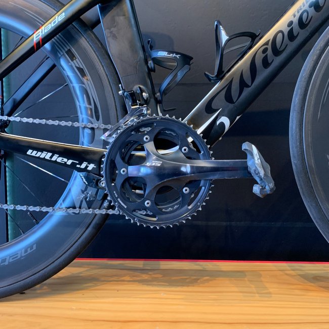 Bicicleta Wilier Triestina Blade Aro 700 105 20v Preto Fosco e Branca - Seminova