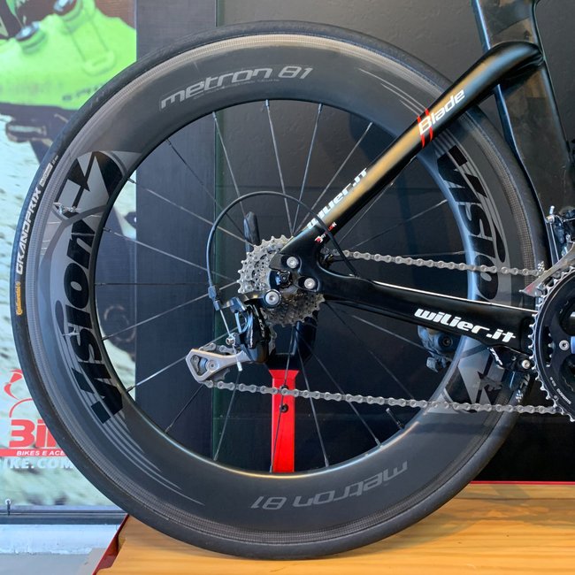 Bicicleta Wilier Triestina Blade Aro 700 105 20v Preto Fosco e Branca - Seminova